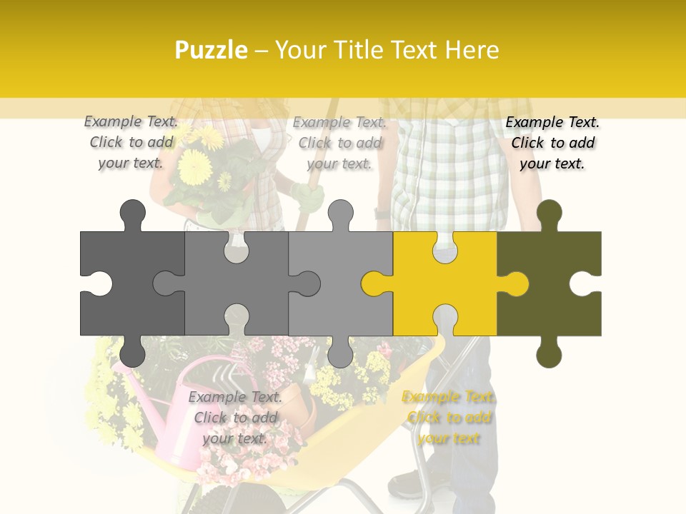 Beautiful Gardening Young PowerPoint Template