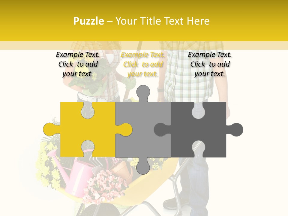 Beautiful Gardening Young PowerPoint Template