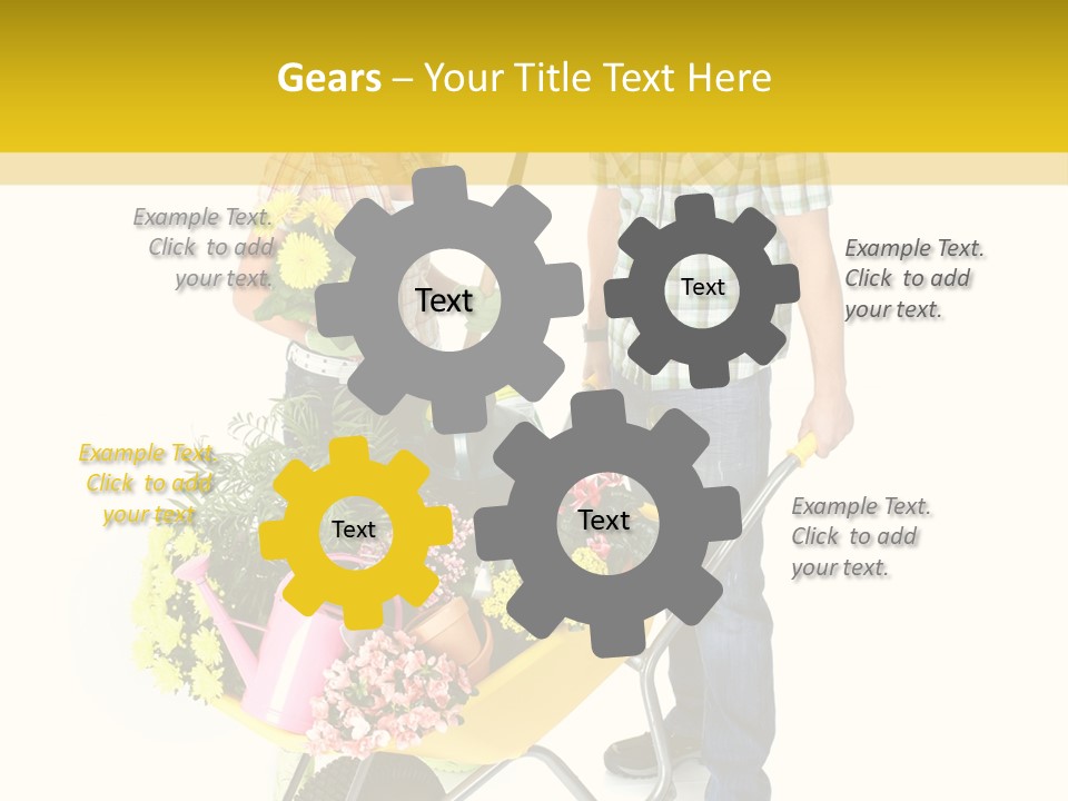 Beautiful Gardening Young PowerPoint Template