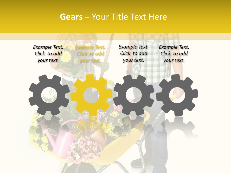 Beautiful Gardening Young PowerPoint Template