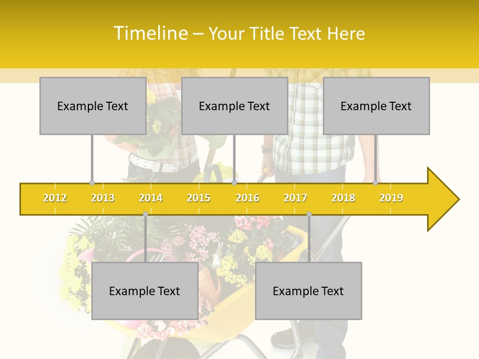 Beautiful Gardening Young PowerPoint Template