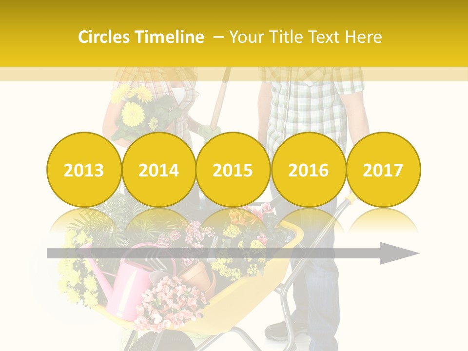 Beautiful Gardening Young PowerPoint Template