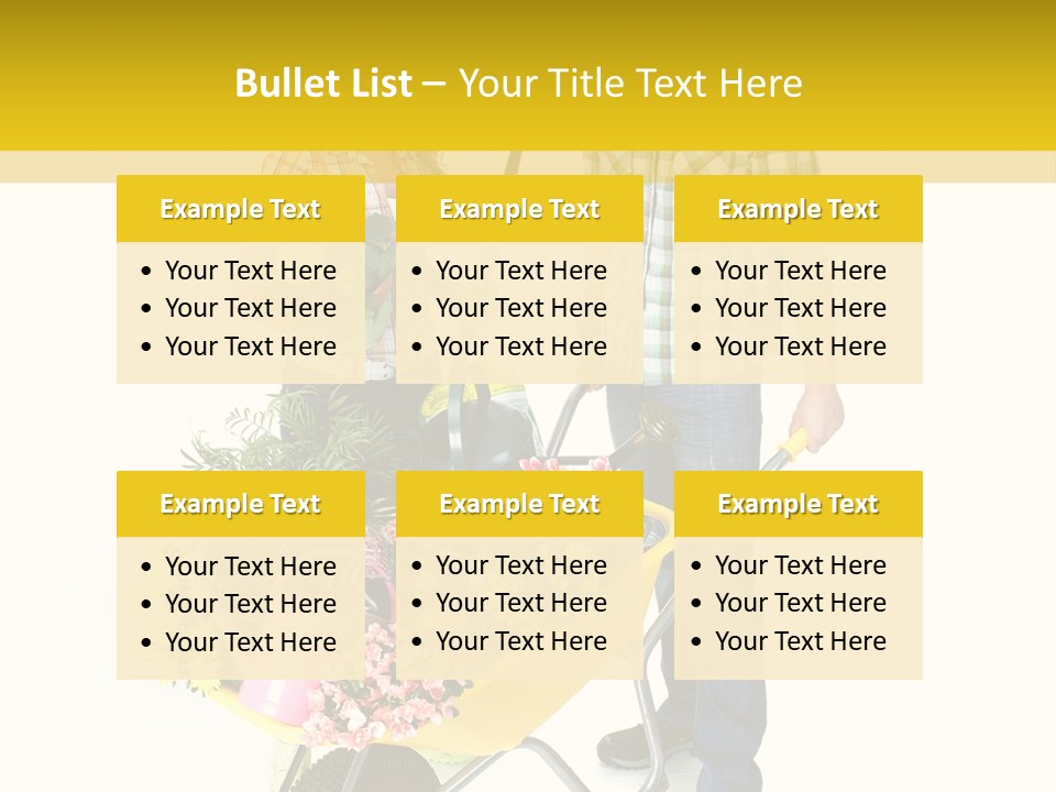 Beautiful Gardening Young PowerPoint Template
