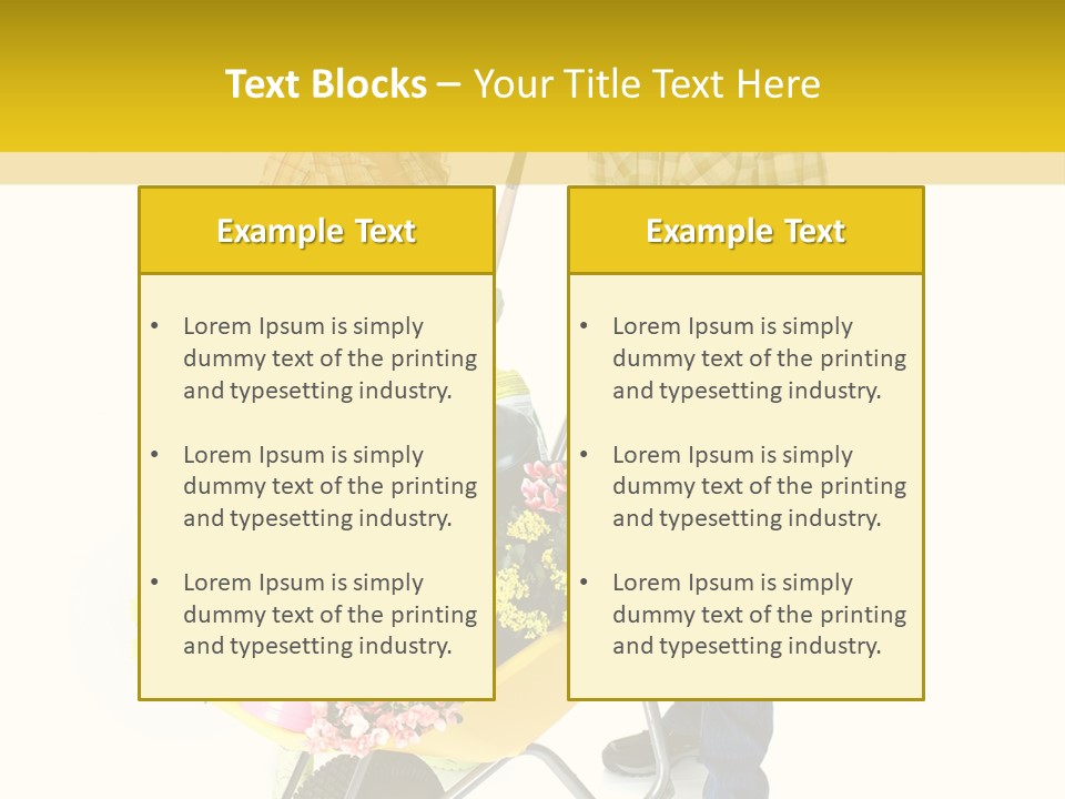 Beautiful Gardening Young PowerPoint Template