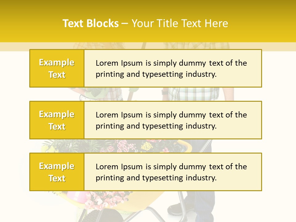 Beautiful Gardening Young PowerPoint Template