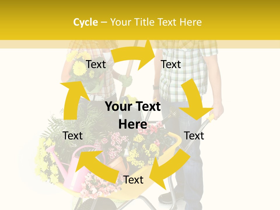 Beautiful Gardening Young PowerPoint Template