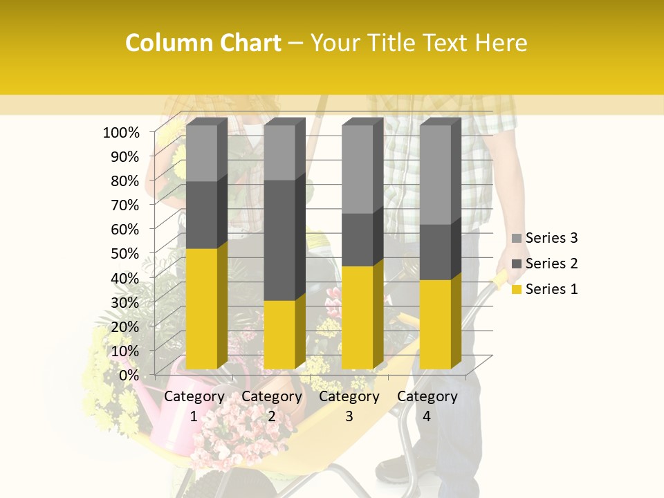 Beautiful Gardening Young PowerPoint Template