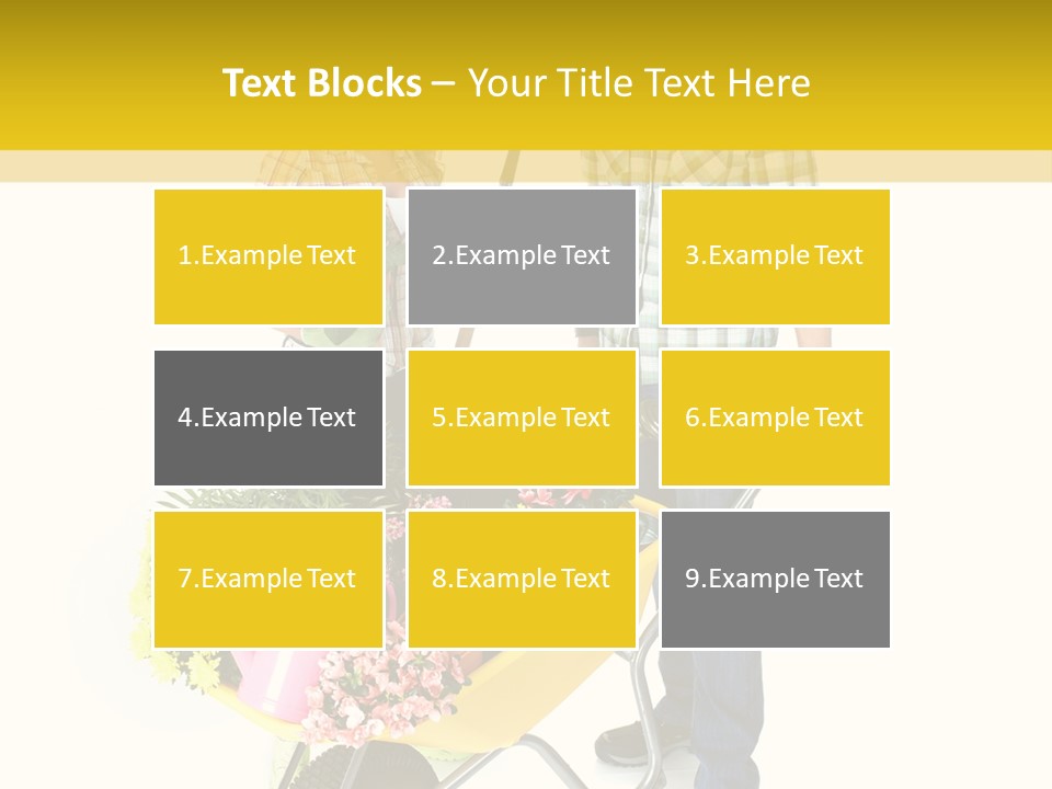 Beautiful Gardening Young PowerPoint Template