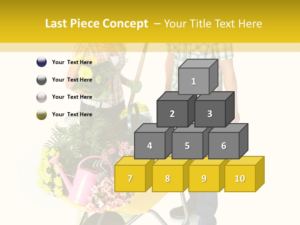 Beautiful Gardening Young PowerPoint Template