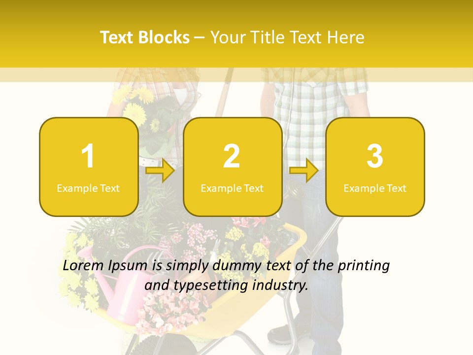 Beautiful Gardening Young PowerPoint Template