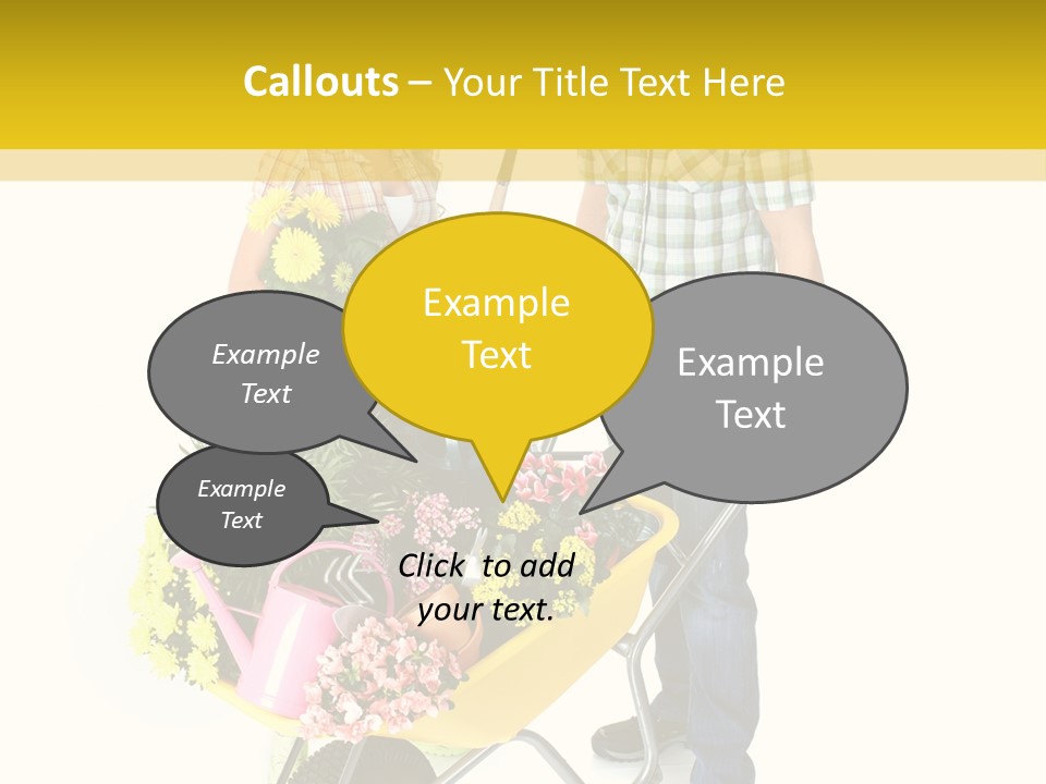 Beautiful Gardening Young PowerPoint Template