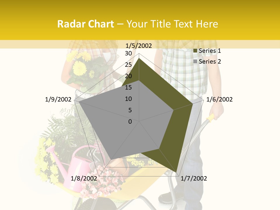 Beautiful Gardening Young PowerPoint Template