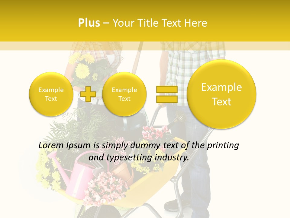 Beautiful Gardening Young PowerPoint Template