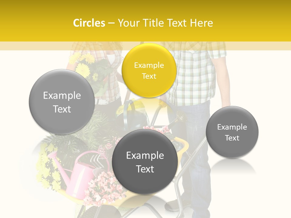 Beautiful Gardening Young PowerPoint Template