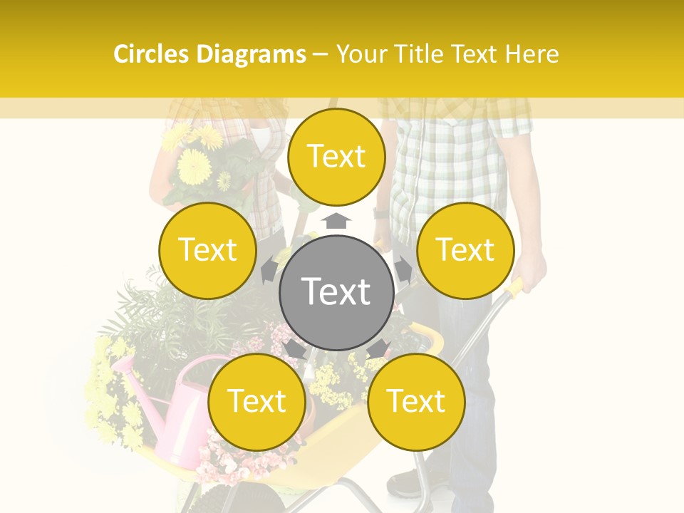 Beautiful Gardening Young PowerPoint Template