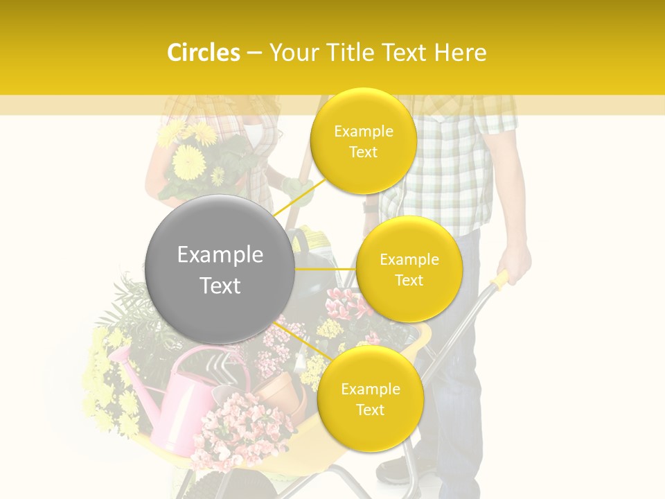 Beautiful Gardening Young PowerPoint Template