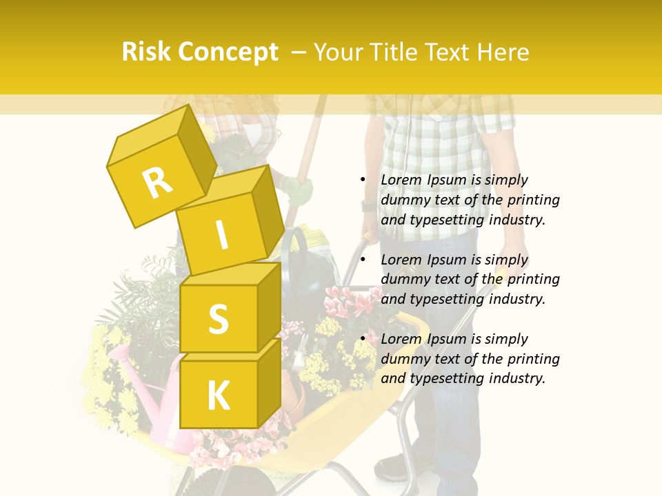 Beautiful Gardening Young PowerPoint Template