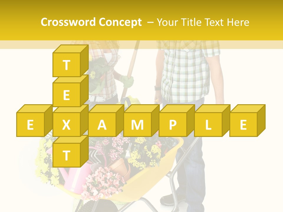 Beautiful Gardening Young PowerPoint Template