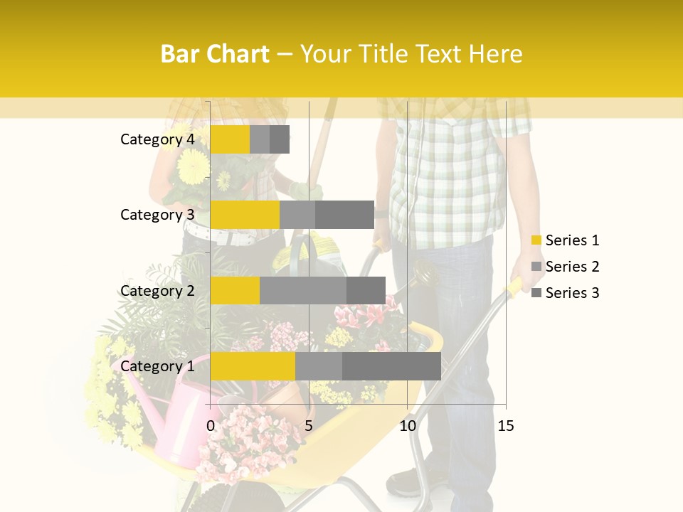 Beautiful Gardening Young PowerPoint Template