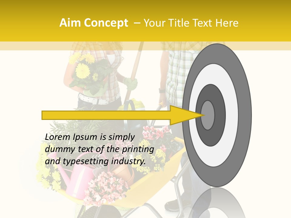 Beautiful Gardening Young PowerPoint Template