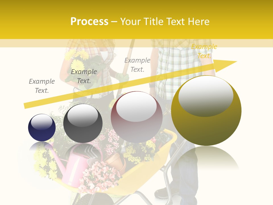 Beautiful Gardening Young PowerPoint Template