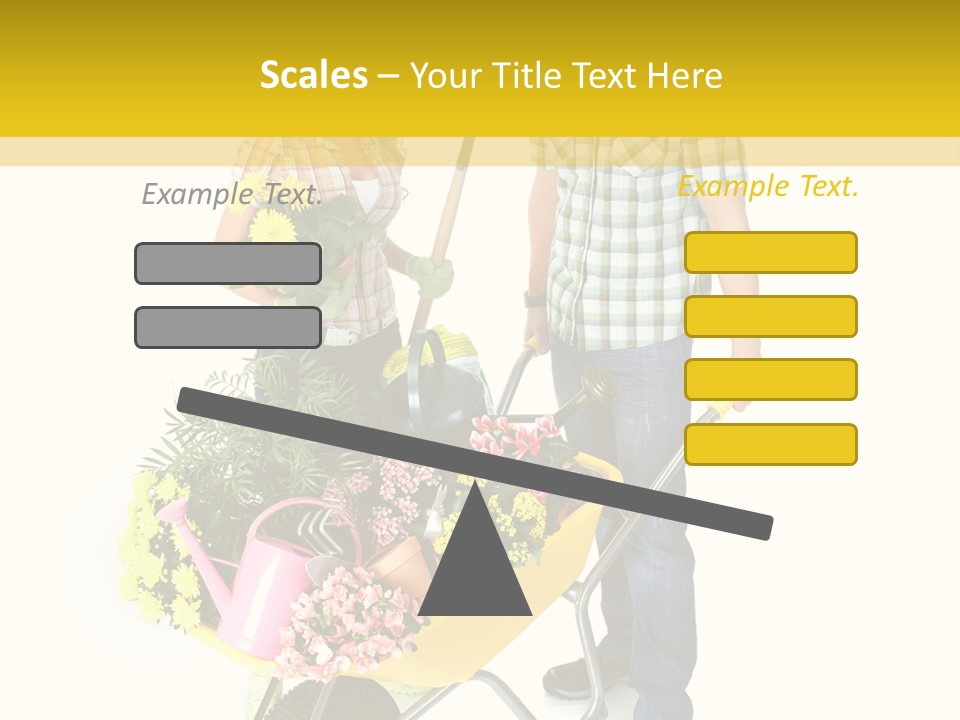 Beautiful Gardening Young PowerPoint Template