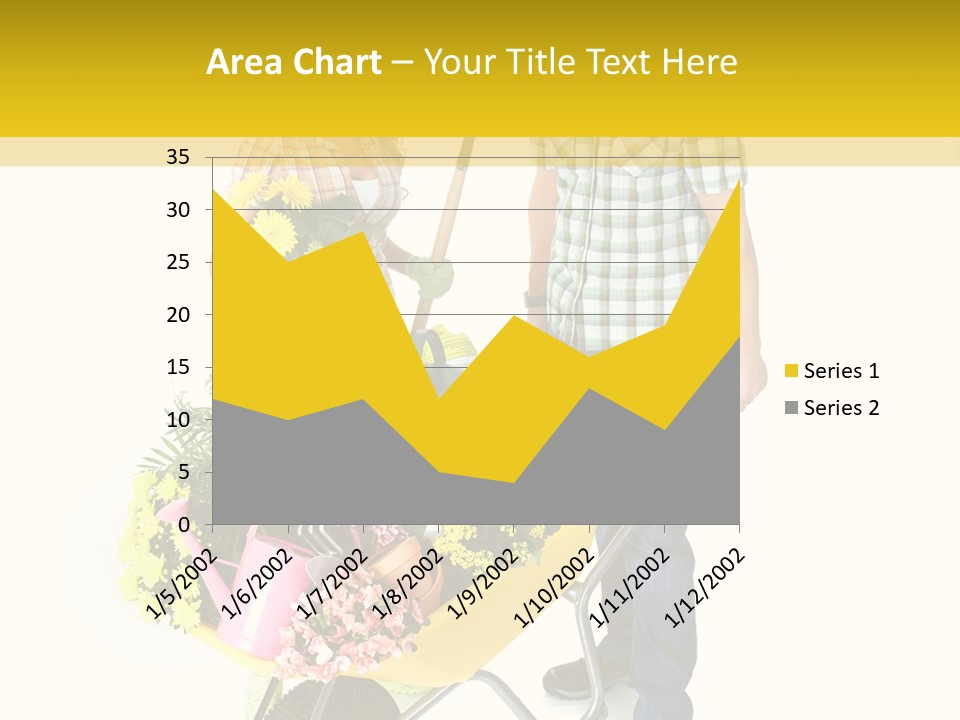 Beautiful Gardening Young PowerPoint Template