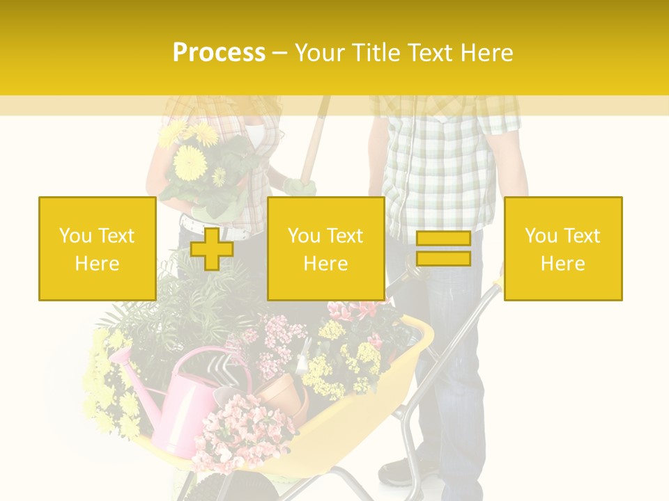 Beautiful Gardening Young PowerPoint Template