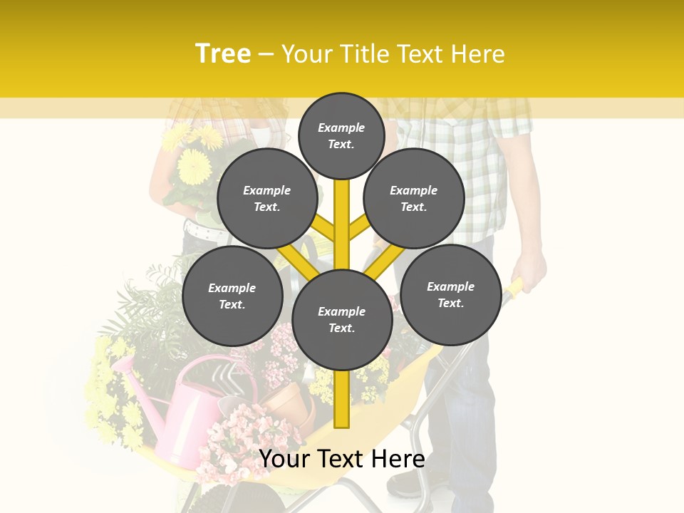 Beautiful Gardening Young PowerPoint Template