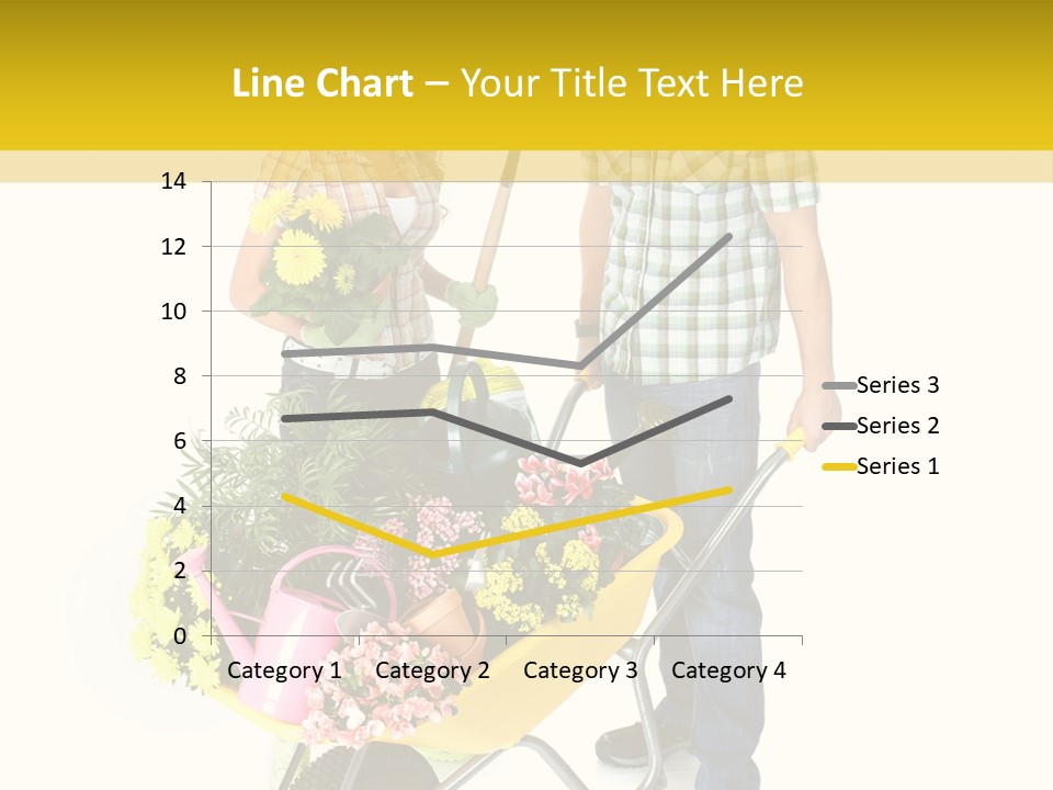 Beautiful Gardening Young PowerPoint Template