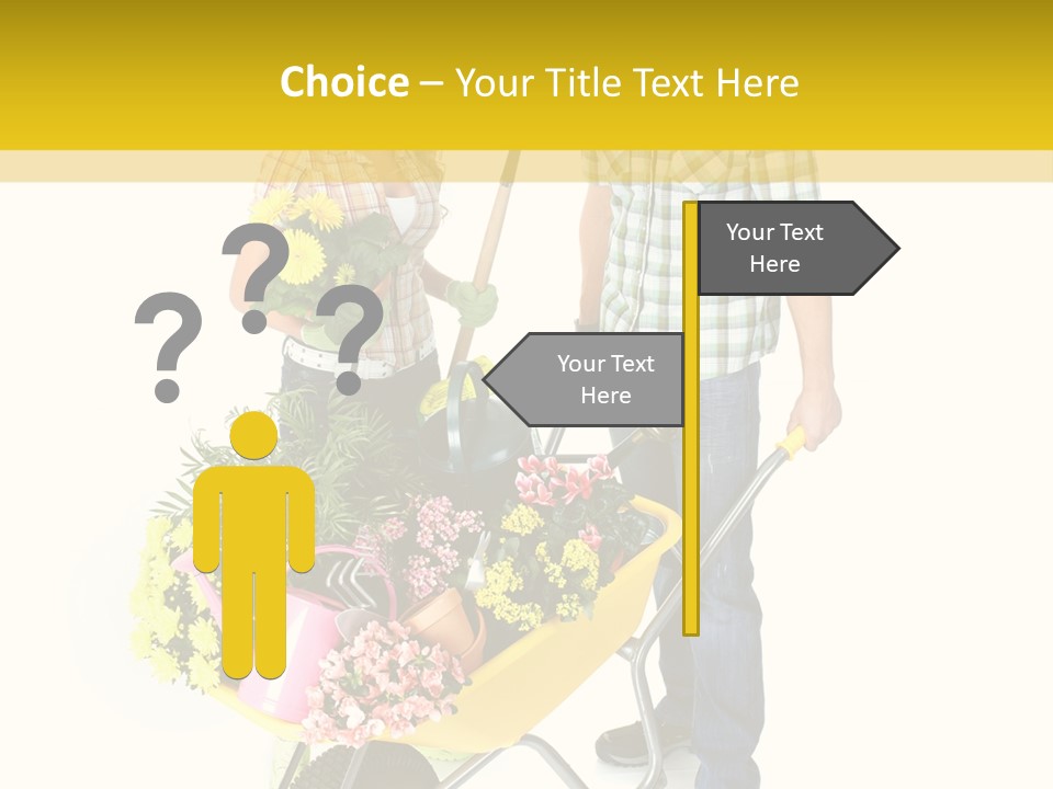 Beautiful Gardening Young PowerPoint Template