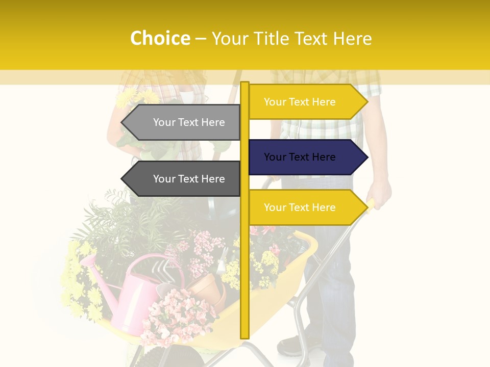 Beautiful Gardening Young PowerPoint Template