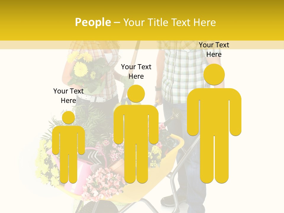 Beautiful Gardening Young PowerPoint Template