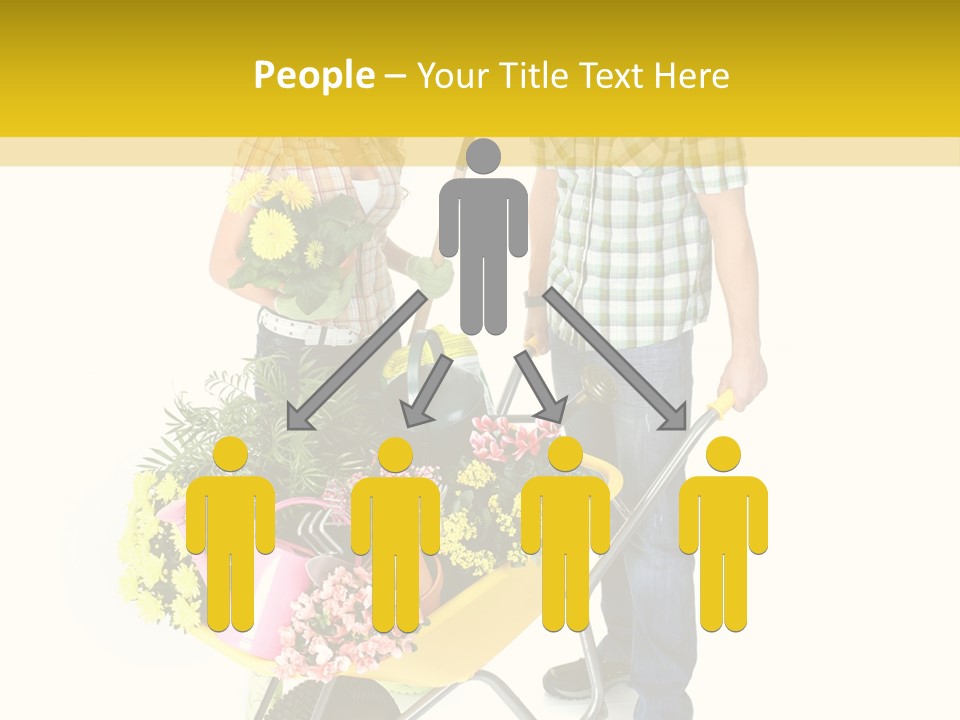 Beautiful Gardening Young PowerPoint Template