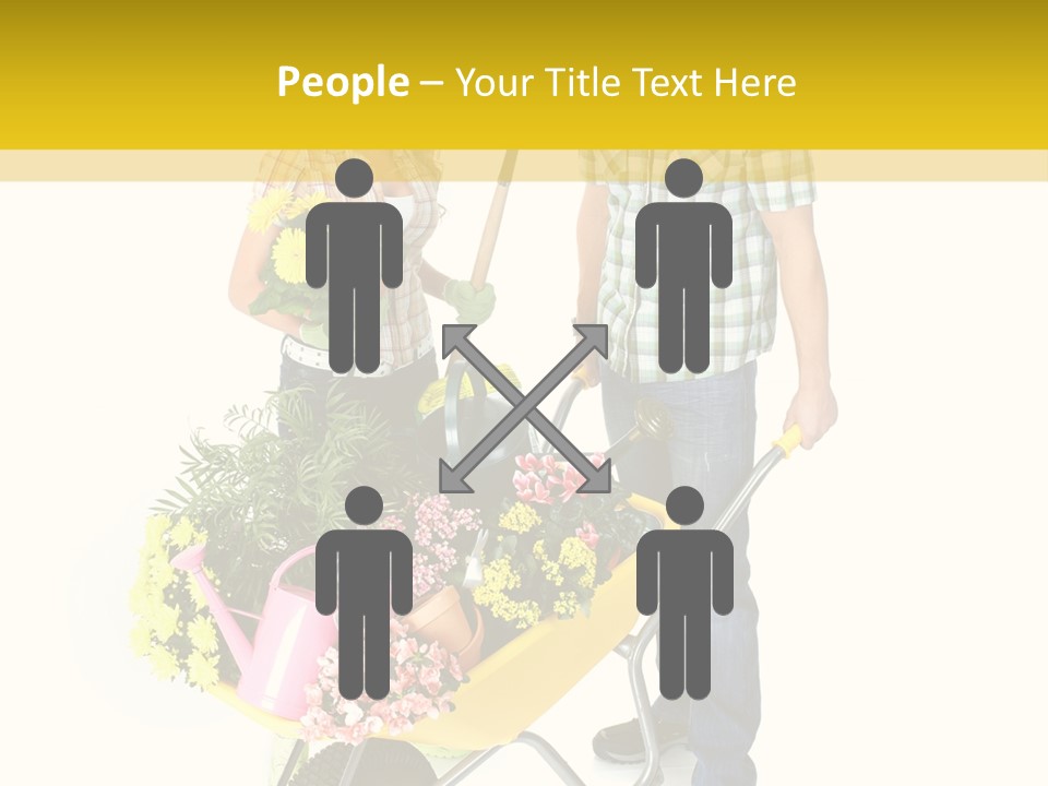 Beautiful Gardening Young PowerPoint Template