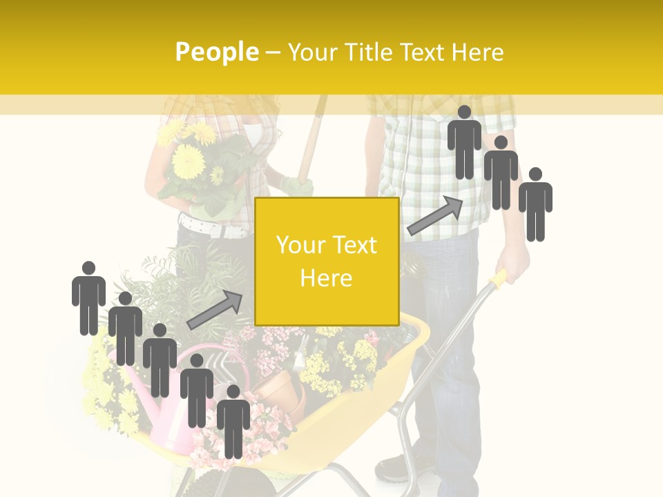 Beautiful Gardening Young PowerPoint Template