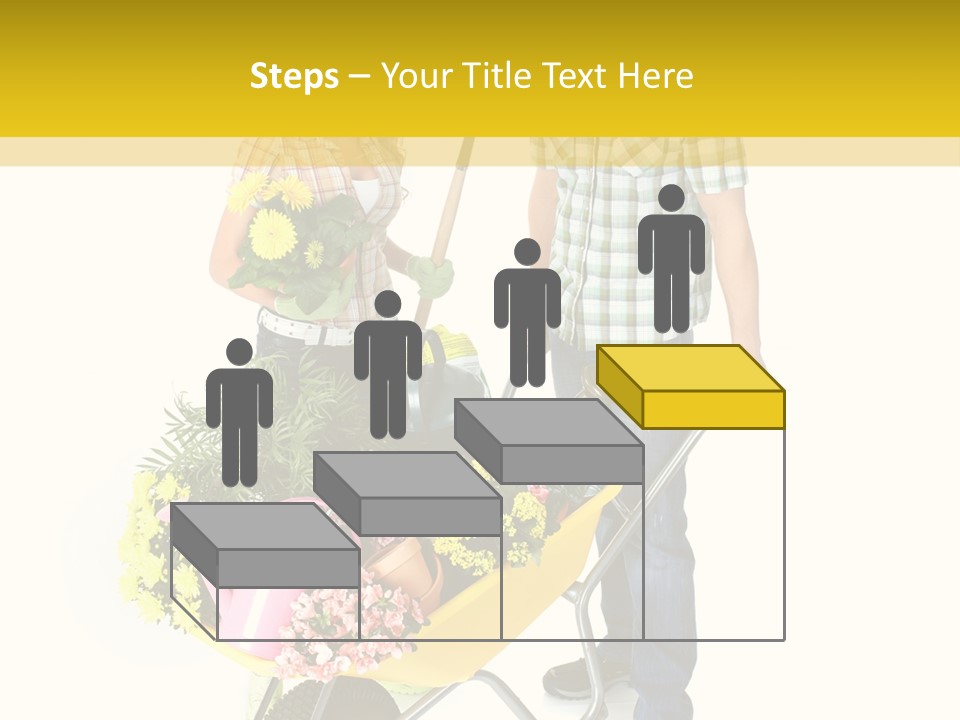 Beautiful Gardening Young PowerPoint Template