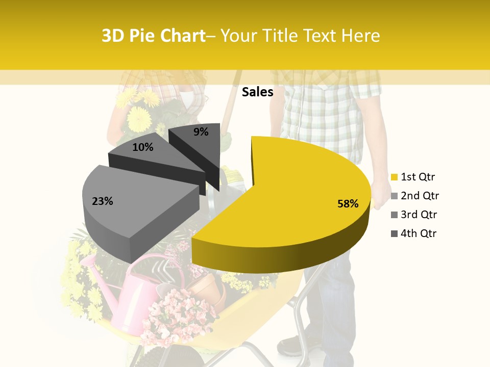 Beautiful Gardening Young PowerPoint Template