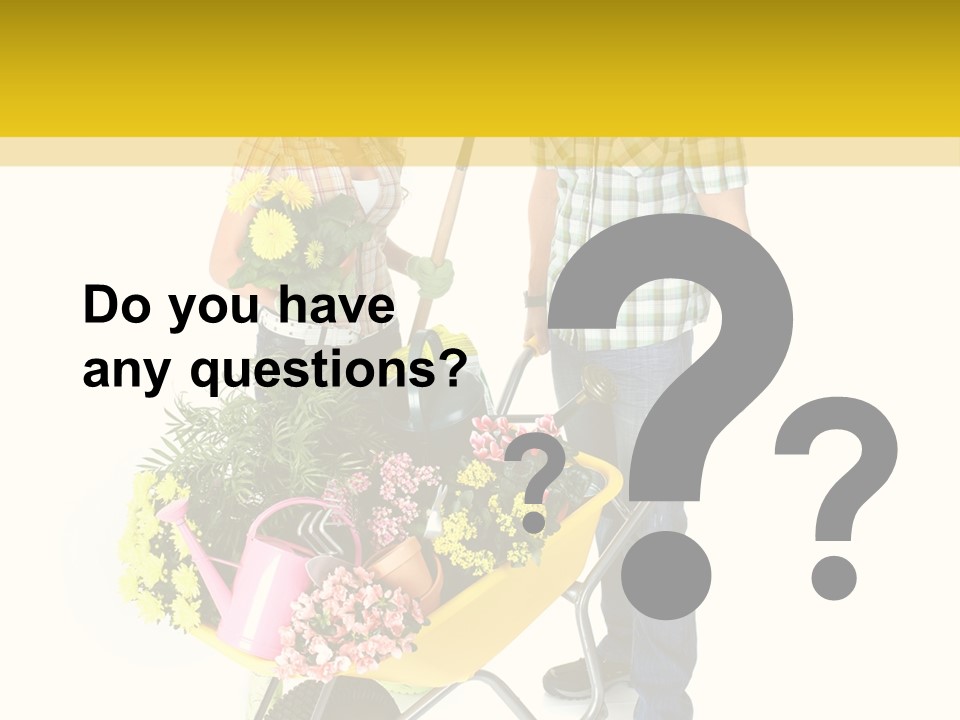 Beautiful Gardening Young PowerPoint Template