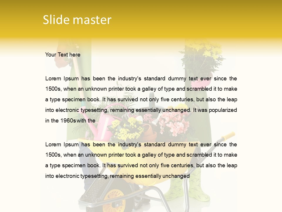 Business Girl People PowerPoint Template