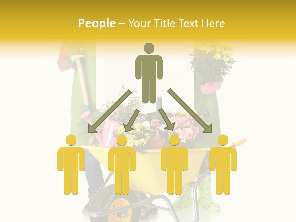 Business Girl People PowerPoint Template