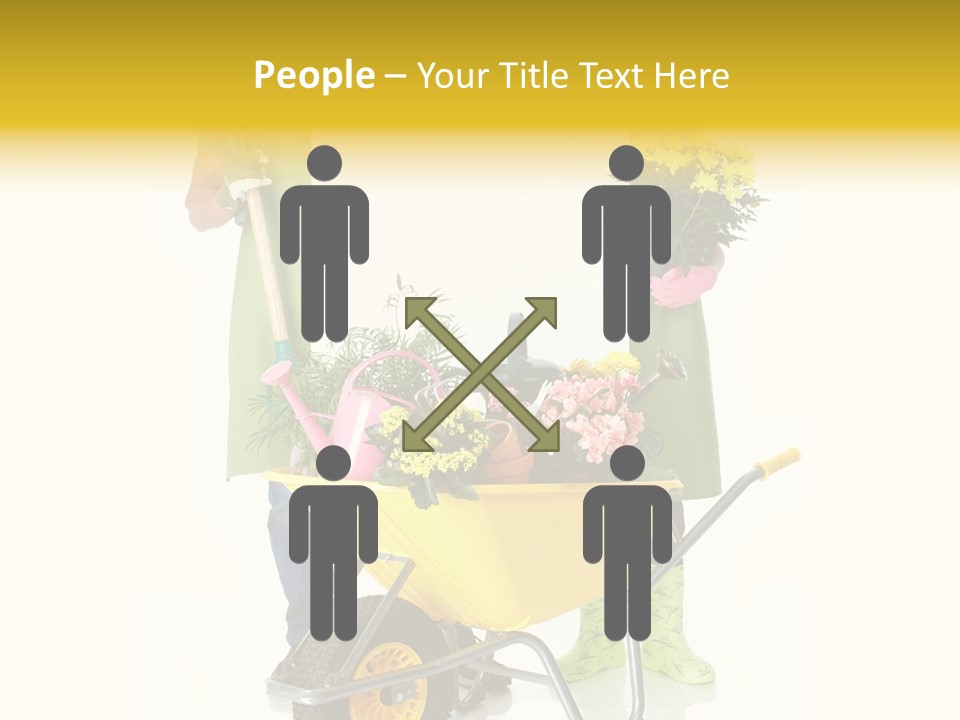 Business Girl People PowerPoint Template