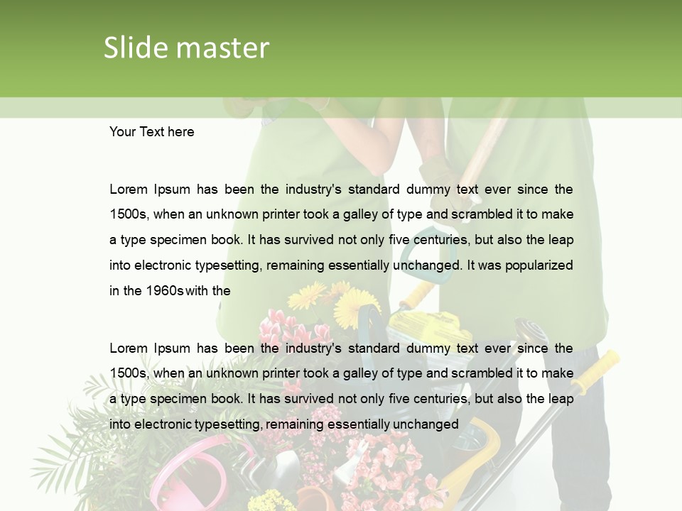 Isolated Nature Young PowerPoint Template