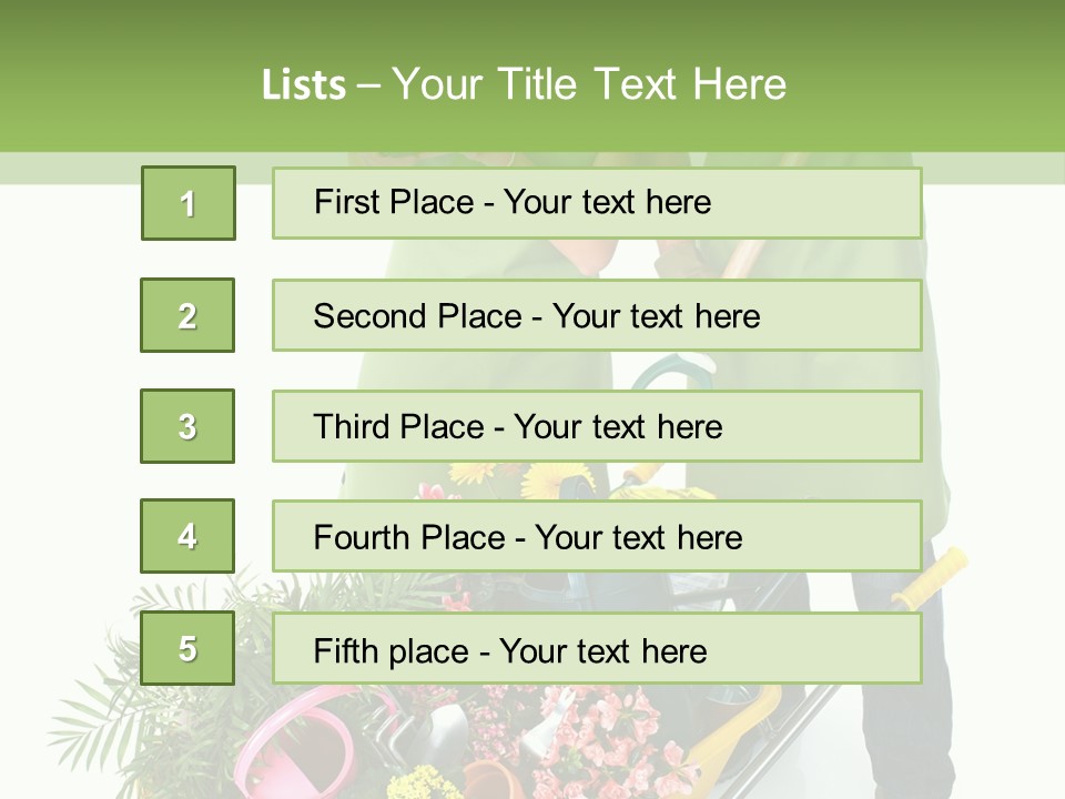 Isolated Nature Young PowerPoint Template