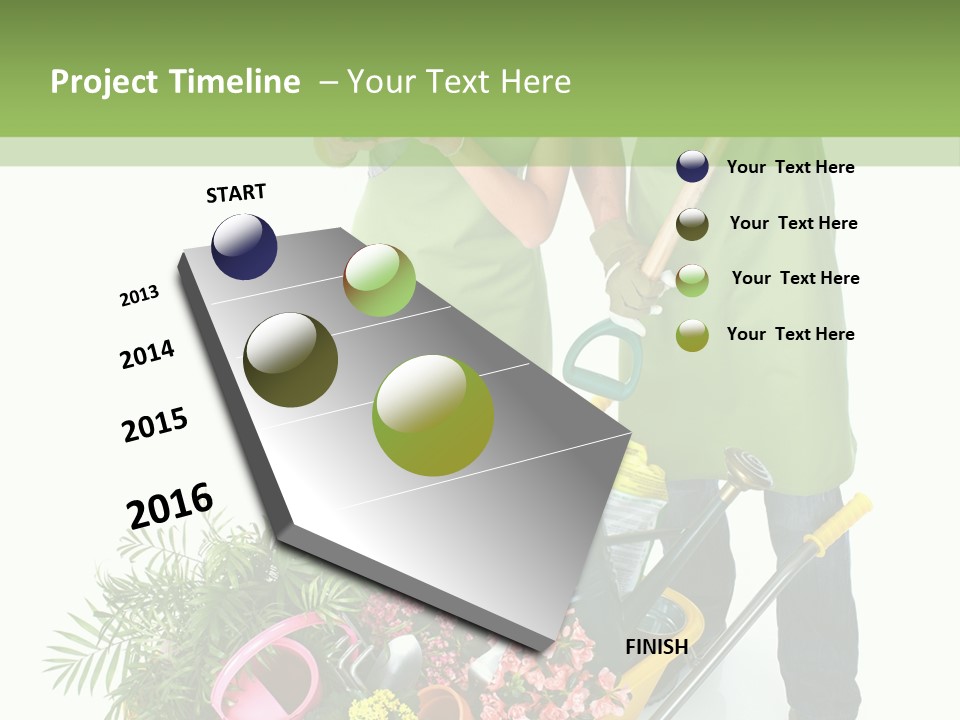 Isolated Nature Young PowerPoint Template