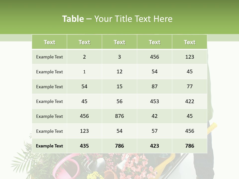 Isolated Nature Young PowerPoint Template