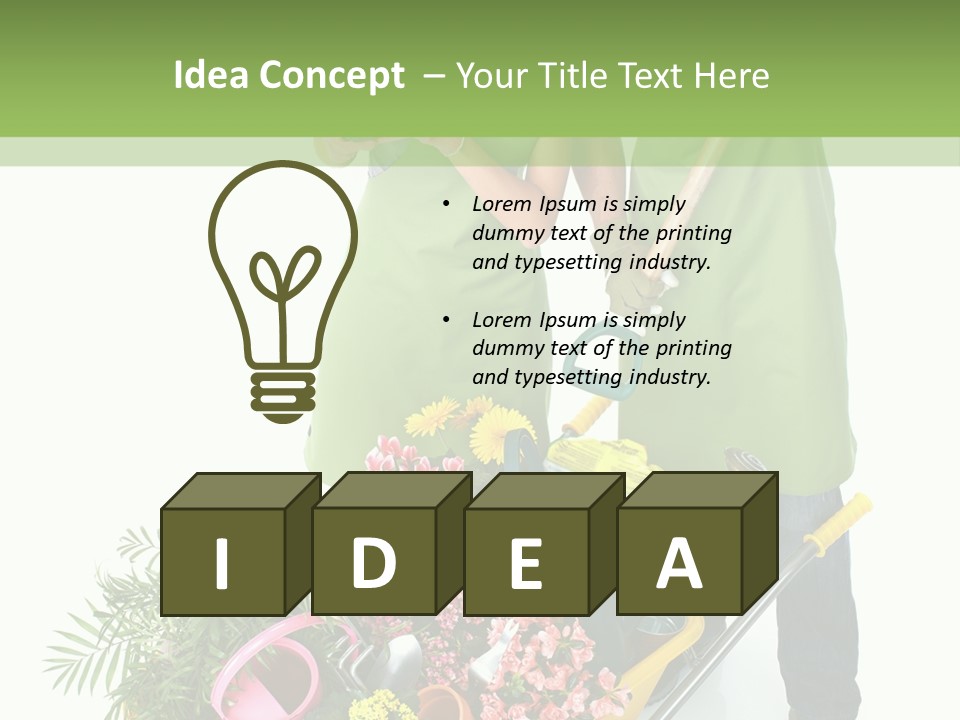 Isolated Nature Young PowerPoint Template