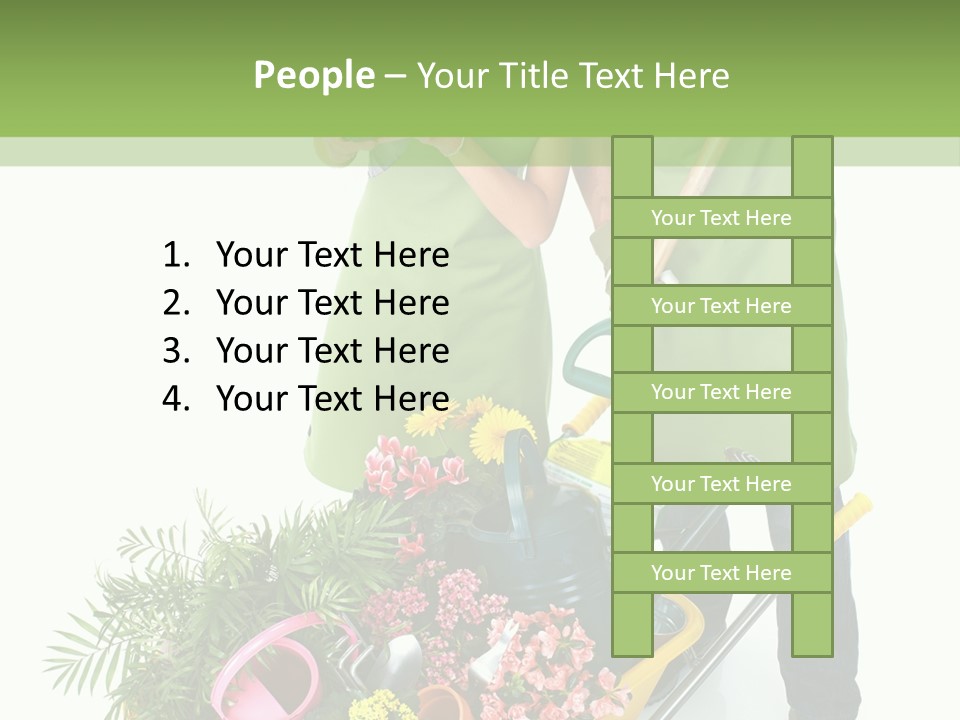 Isolated Nature Young PowerPoint Template