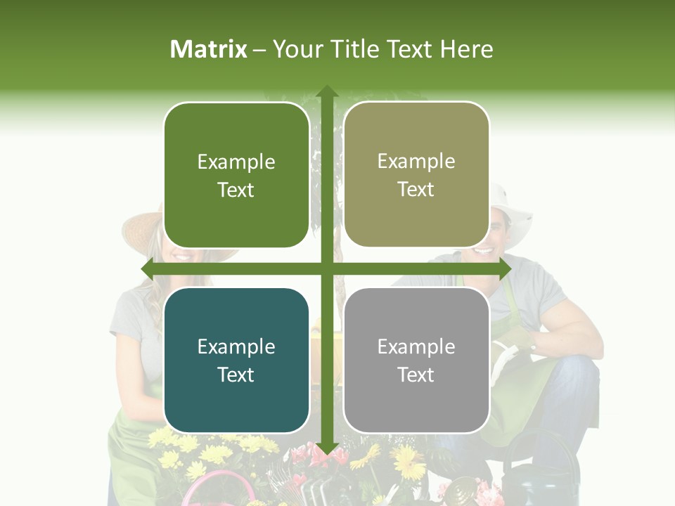 Beautiful Girl Isolated PowerPoint Template