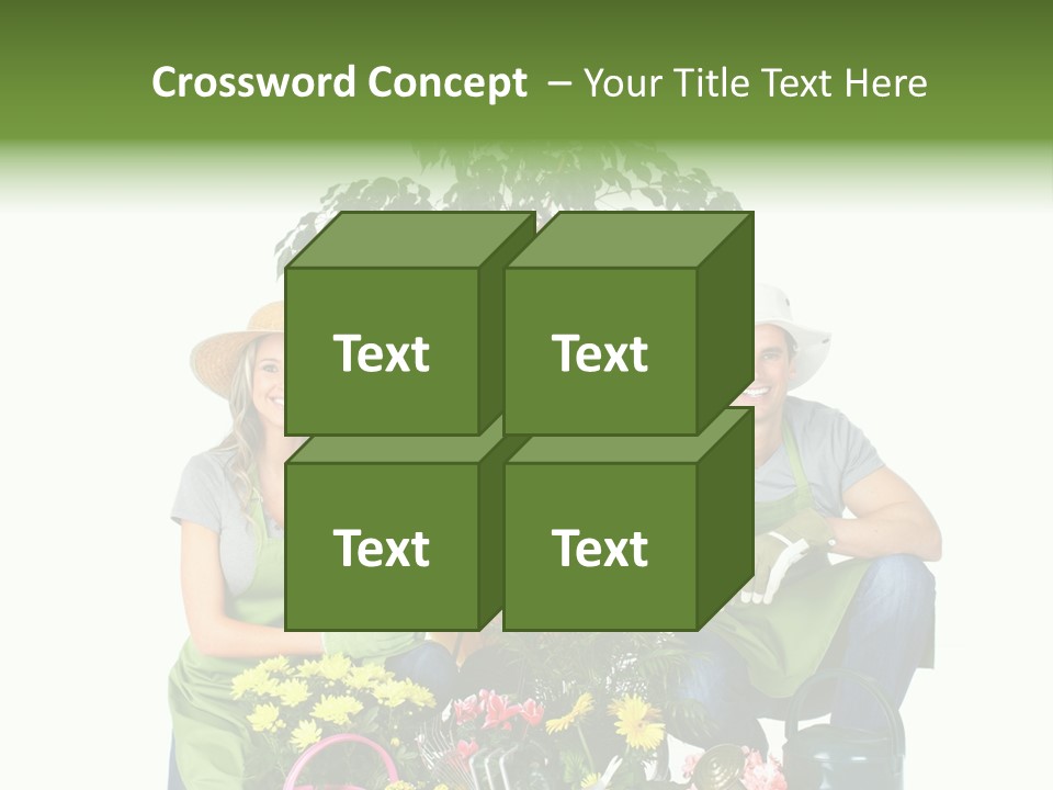 Beautiful Girl Isolated PowerPoint Template